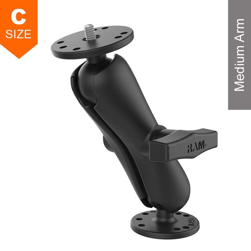PROMOUNT - RAM Surface Mount Kit Medium Arm 1/4" - 20 Stud 1.5" Ball - RAM - 101AU