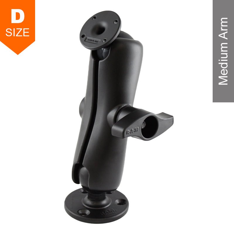 PROMOUNT - RAM Surface Mount Kit Medium Arm Large & Standard Round Plate 2.25" Ball - RAM - D - 101 - 254U