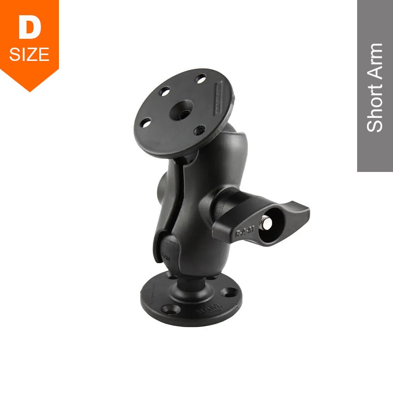 PROMOUNT - RAM Surface Mount Kit with 2 x Large Round Bases 2.25" Ball - RAM - D - 101U - C