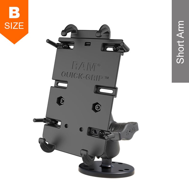 PROMOUNT - RAM Surface Mount Quick - Grip XL Phone Mount Kit 1" Ball - RAM - B - 138 - A - PD4U