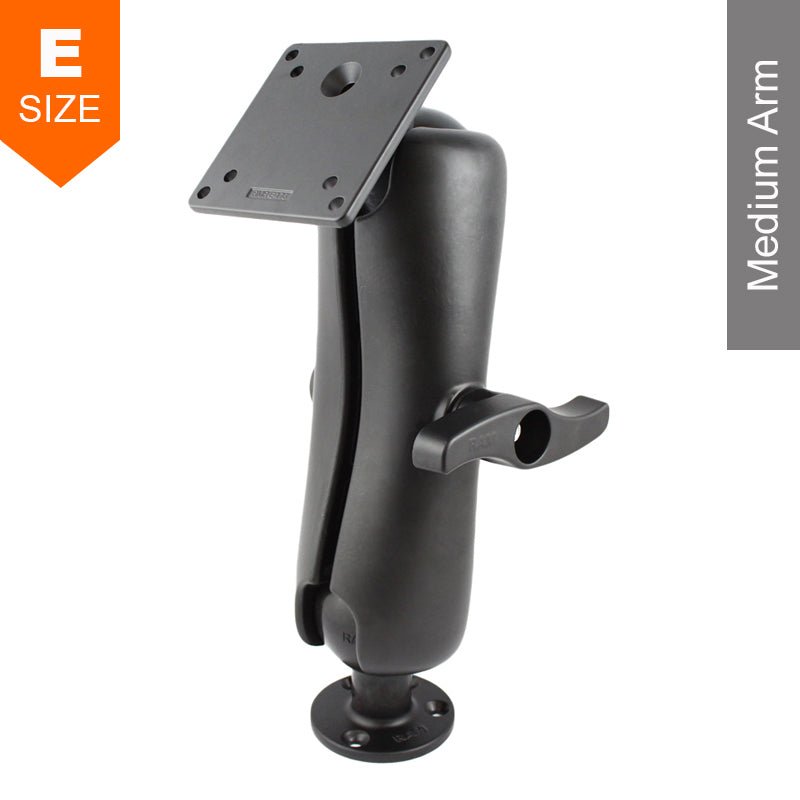 PROMOUNT - RAM Surface Mount with 100mm x 100mm VESA Plate 3.38” Ball - RAM - E - 101U - 246