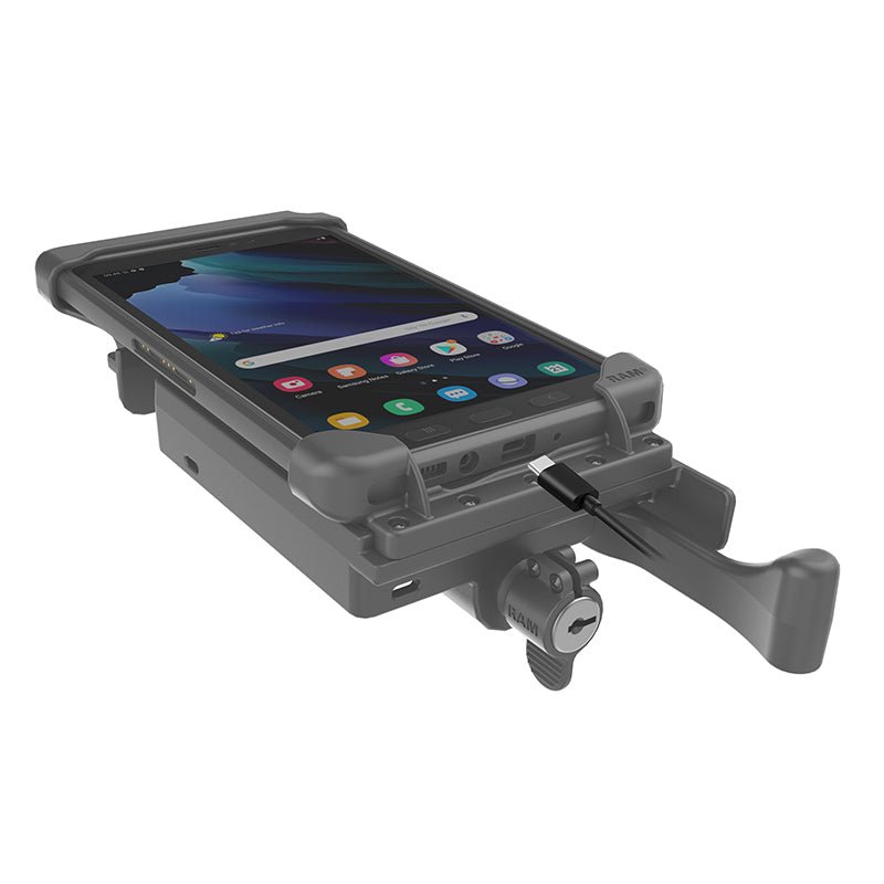 PROMOUNT - RAM Tab - Lock Locking Tablet Holder Samsung Tab Active2 Active3 - RAM - HOL - TABL - SAM29U