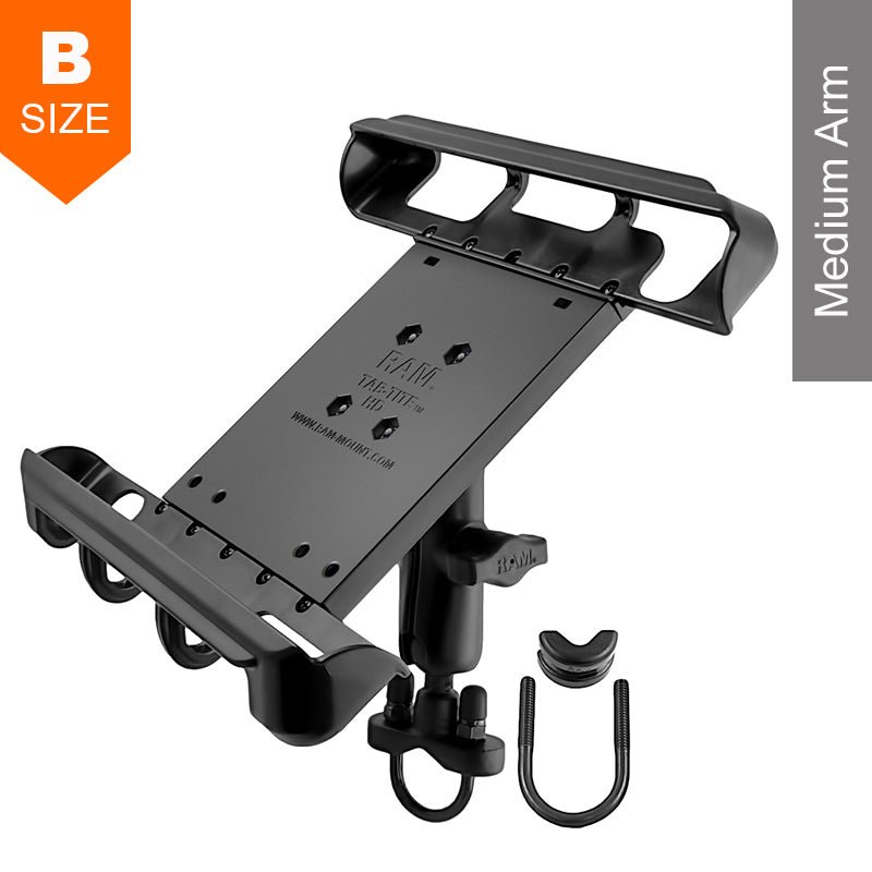PROMOUNT - RAM Tab - Tite U - Bolt Handlebar Kit 10" Tablet Heavy Duty Case 1" Ball - RAM - B - 149Z - TAB8U