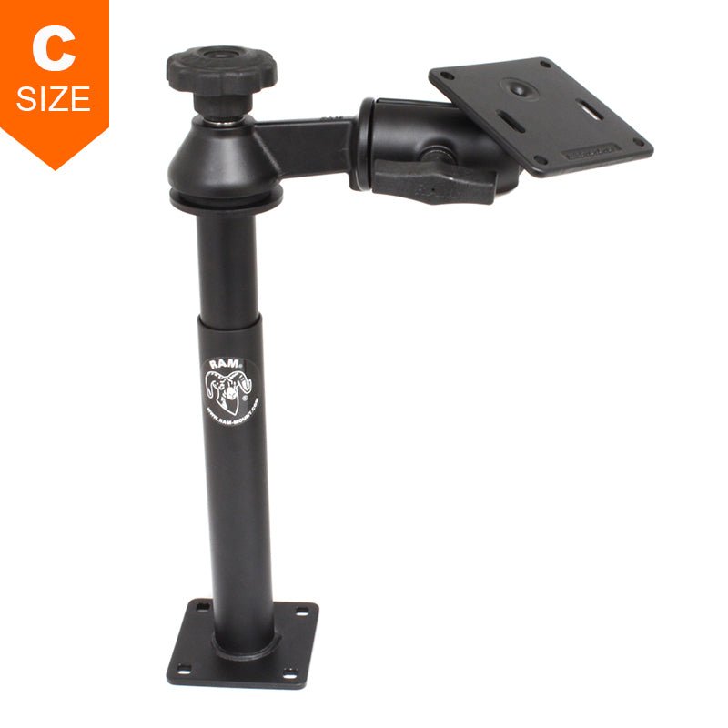 PROMOUNT - RAM Tele - Pole with 200mm & 228mm Poles & 75x75mm VESA Plate - RAM - VP - SW2 - 89 - 2461