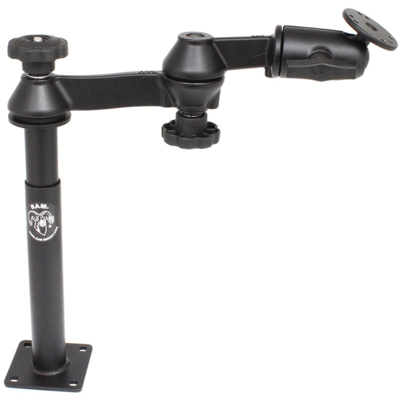 PROMOUNT - RAM Tele - Pole with 8" & 9" Poles, Double Swing Arms & Round Plate - RAM - VP - SW1 - 89