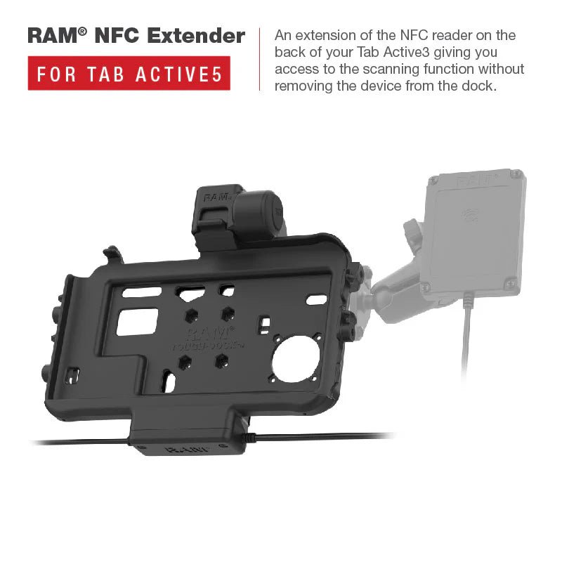 PROMOUNT-RAM Thin-Dock USB-C Power & USB-A Data Dock for Samsung Tab Active5 & 3-RAM-HOL-SAM58CPT-1AU