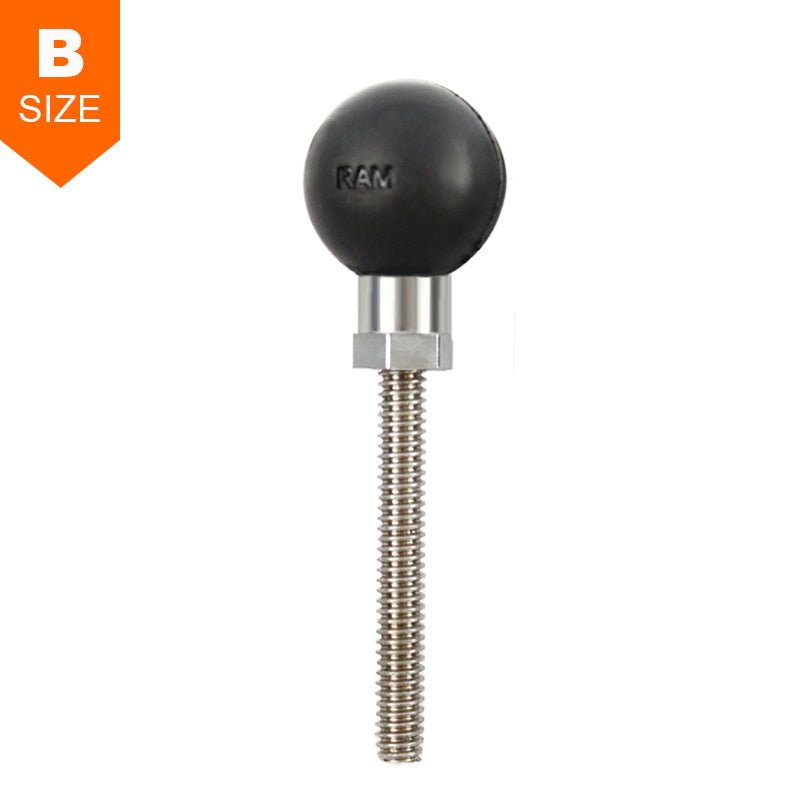 PROMOUNT - RAM Threaded Post - Add 2nd Ball to Double Socket Arm 1" Ball - RAM - B - 273U