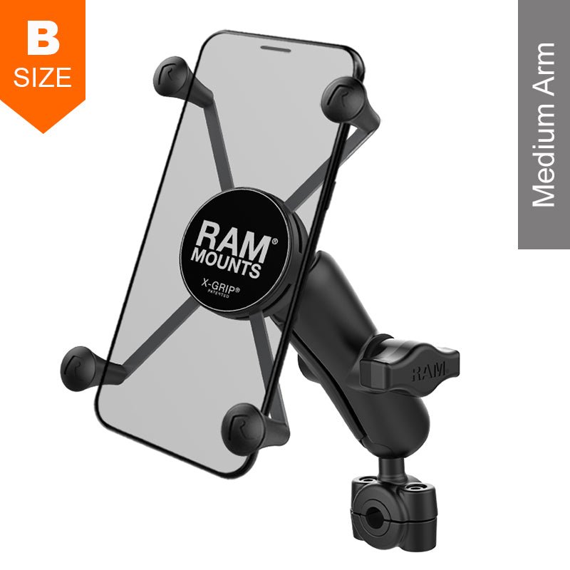 PROMOUNT - RAM Torque 10mm - 16mm Mirror Stem Large X - Grip Kit 1" Ball - RAM - B - 408 - 37 - 62 - UN10U