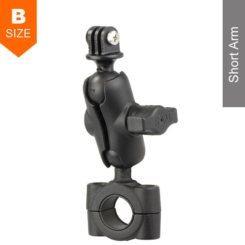 PROMOUNT - RAM Torque 19mm - 25mm Handlebar GoPro Action Camera Mount Kit 1" Ball - RAM - B - 408 - 75 - 1 - A - GOP1U