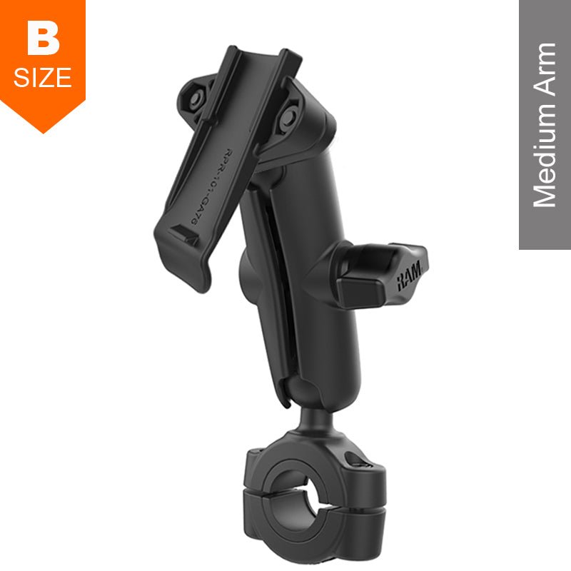 PROMOUNT - RAM Torque 19mm - 25mm Handlebar Rail Garmin Spine Mount Kit 1" Ball - RAM - B - 408 - 75 - 1 - GA76U