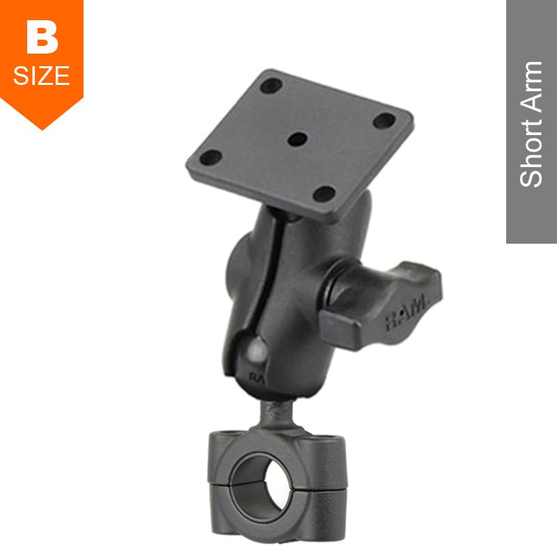 PROMOUNT - RAM Torque 19mm - 25mm Rail 4 - Hole AMPS Mount Kit 1" Ball - RAM - B - 408 - 75 - 1 - A - G4U