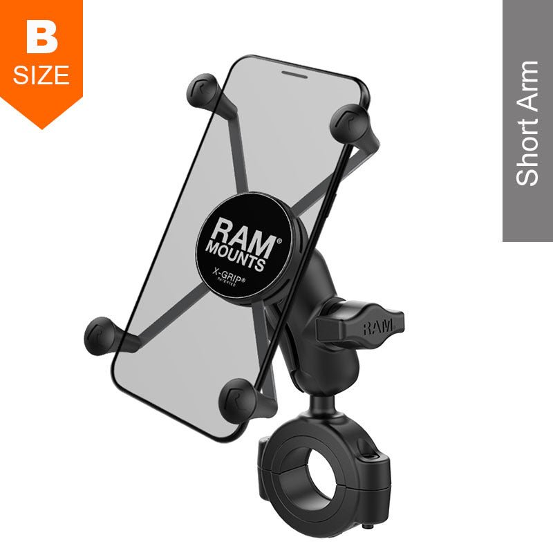 PROMOUNT - RAM Torque 28mm - 38mm Handlebar Large X - Grip Phone Kit 1" Ball - RAM - B - 408 - 112 - 15 - A - UN10U