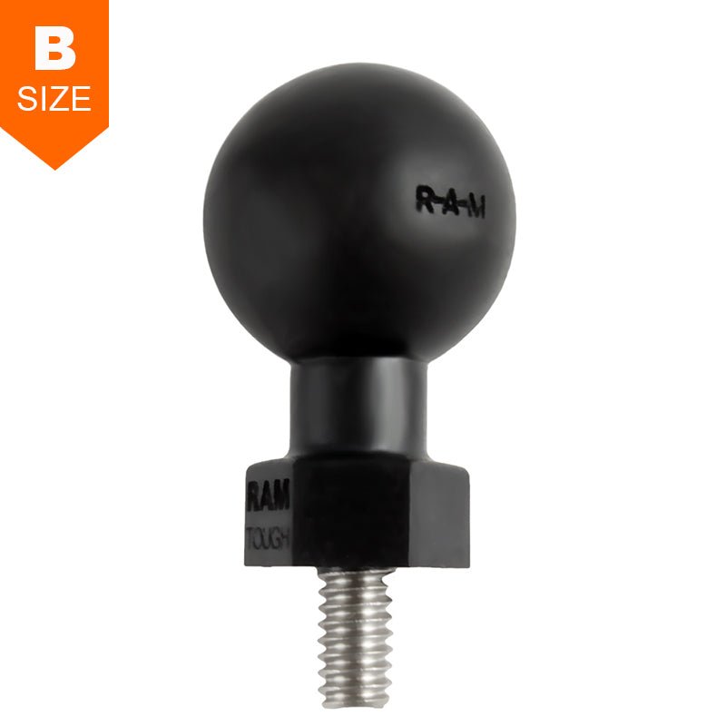 PROMOUNT - RAM Tough - Ball 1/4" - 20 x 0.50" Threaded Stud for Kayaks 1" Ball - RAP - B - 379U - 252050 - KAY1