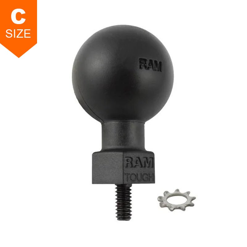 PROMOUNT - RAM Tough - Ball 1/4" - 20 x 0.50" Threaded Stud for Kayaks 1.5" Ball - RAP - 379U - 252050 - KAY1