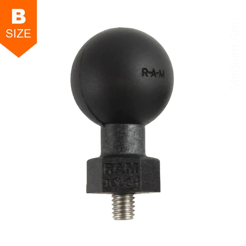PROMOUNT - RAM Tough - Ball M6 - 1 x 6mm Threaded Stud 1" Ball - RAP - B - 379U - M616