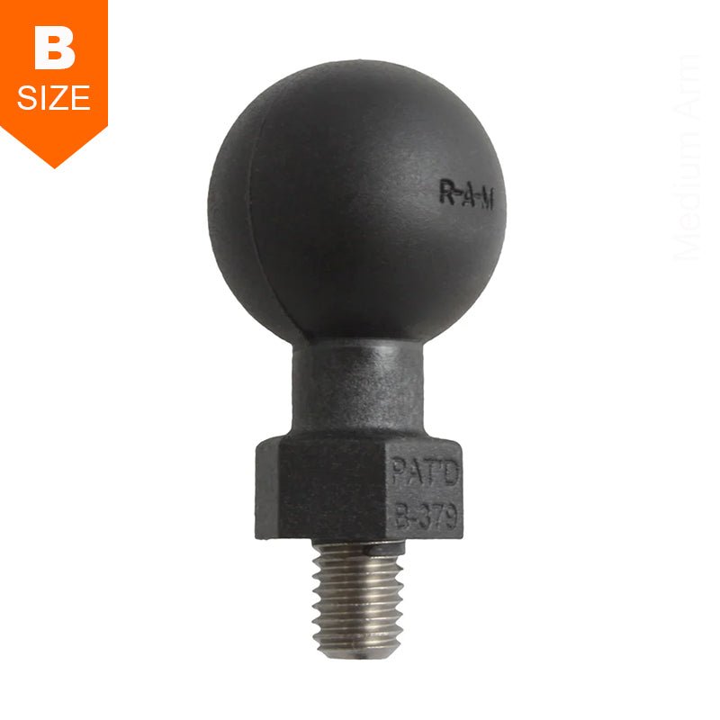 PROMOUNT - RAM Tough - Ball M8 - 1.25 x 8mm Threaded Stud 1" Ball - RAP - B - 379U - M81208