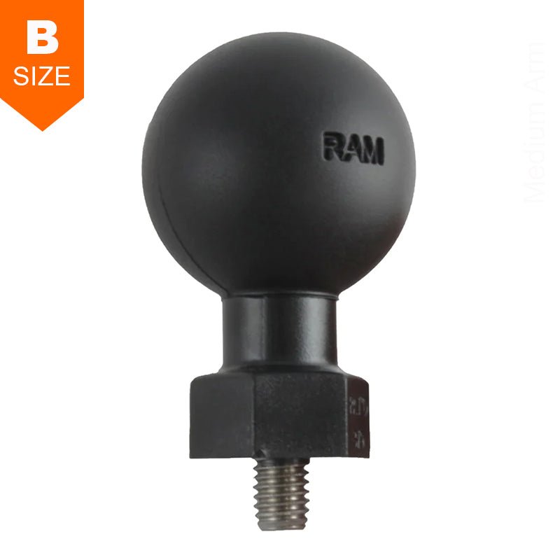 PROMOUNT - RAM Tough - Ball with M8 - 1.25 x 10mm Threaded Stud 1.5" Ball - RAP - 379U - M812510