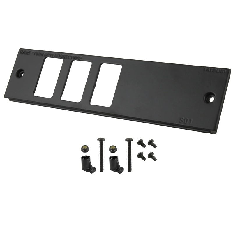 PROMOUNT - RAM Tough - Box 50mm (2") Faceplate with Switch Ports - RAM - FP2 - S3L - 0830 - 1450