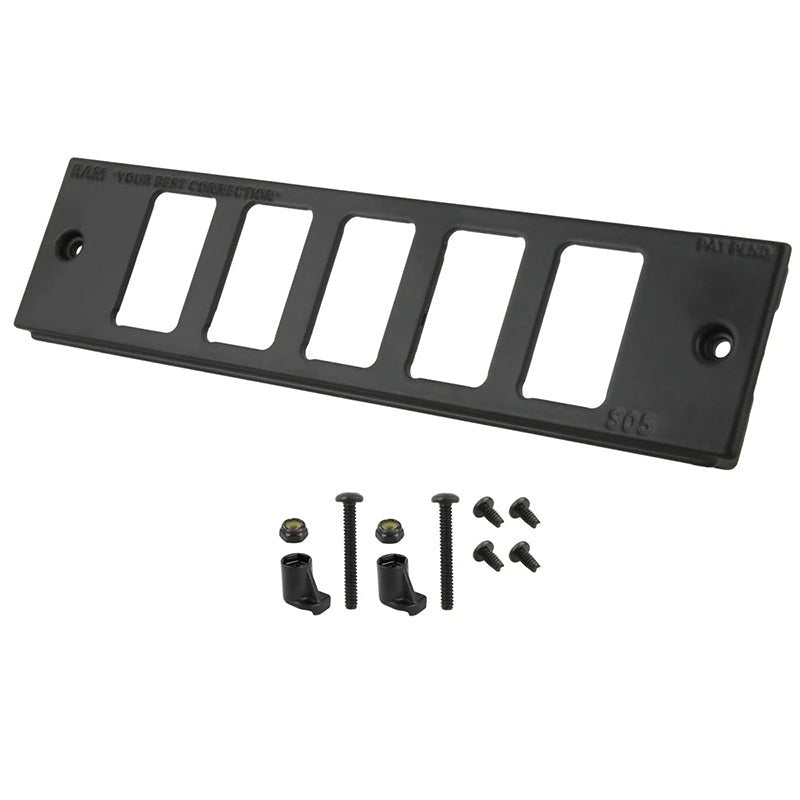 PROMOUNT - RAM Tough - Box 50mm (2") Faceplate with Switch Ports - RAM - FP2 - S5 - 0830 - 1450