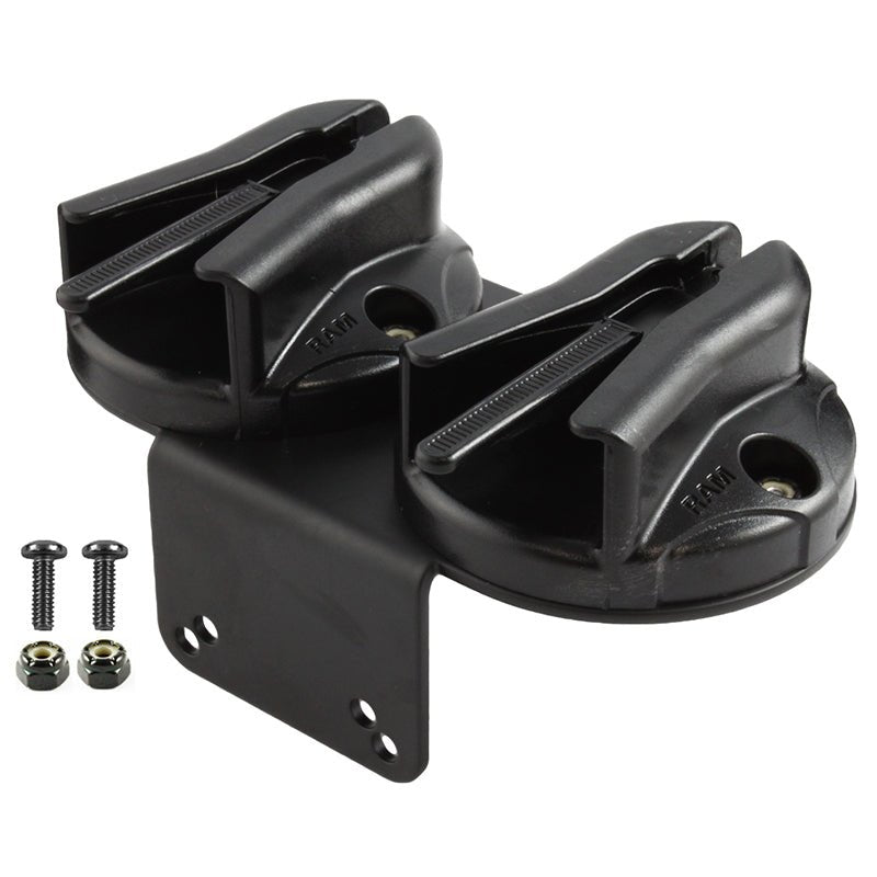 PROMOUNT - RAM Tough - Box Double Microphone Clip with 90 - Degree Bracket - RAM - VC - MC2
