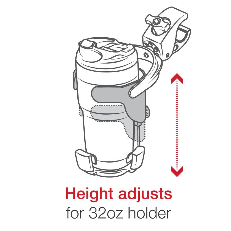 PROMOUNT - RAM Tough - Claw Level Cup XL Drink Holder with Koozie Kit 1" Ball - RAP - B - 417 - 400U