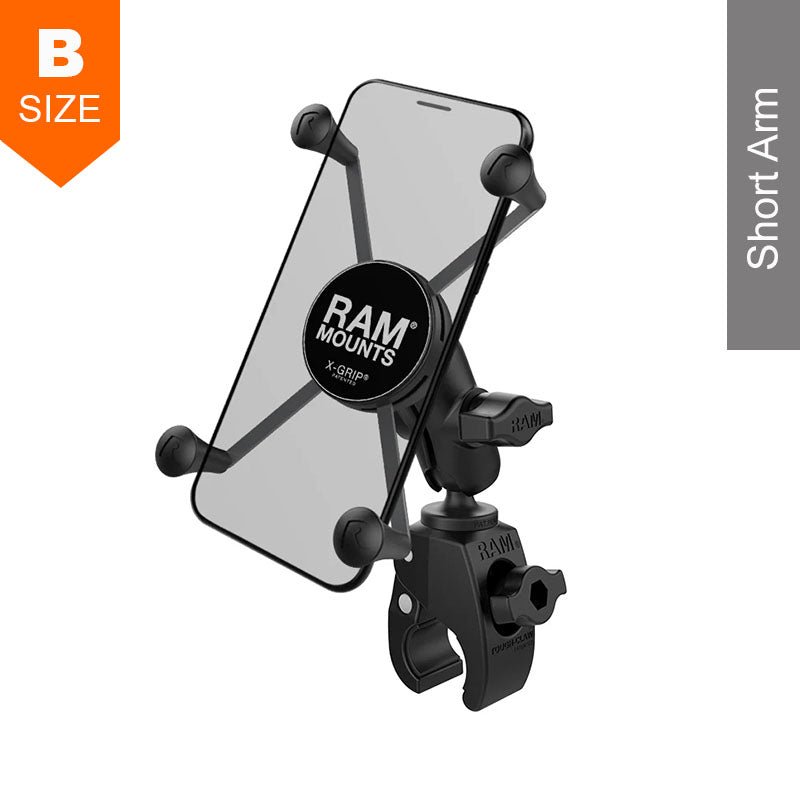PROMOUNT - RAM Tough - Claw Small Clamp Large X - Grip Phone Mount Kit 1" Ball - RAM - B - 400 - A - HOL - UN10BU