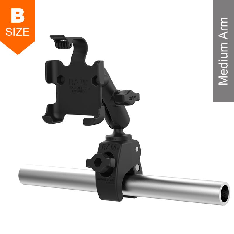 PROMOUNT - RAM Tough - Claw SPOT Gen4 Handlebar Rail Mount Kit 1" Ball - RAM - B - 400 - SPO6U