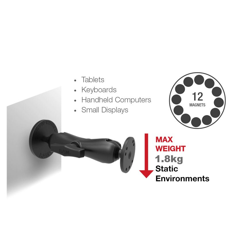 PROMOUNT - RAM Tough - Mag 88mm Round Base 1.5" Ball - RAM - MAG88U