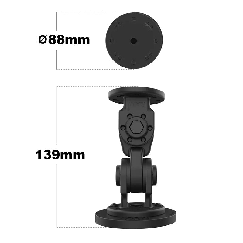 PROMOUNT - RAM Tough - Mag Dual 90 - Degree Pivot Magnetic AMPS Mount - RAP - 101 - PV4 - 2P - NK - MAG88U