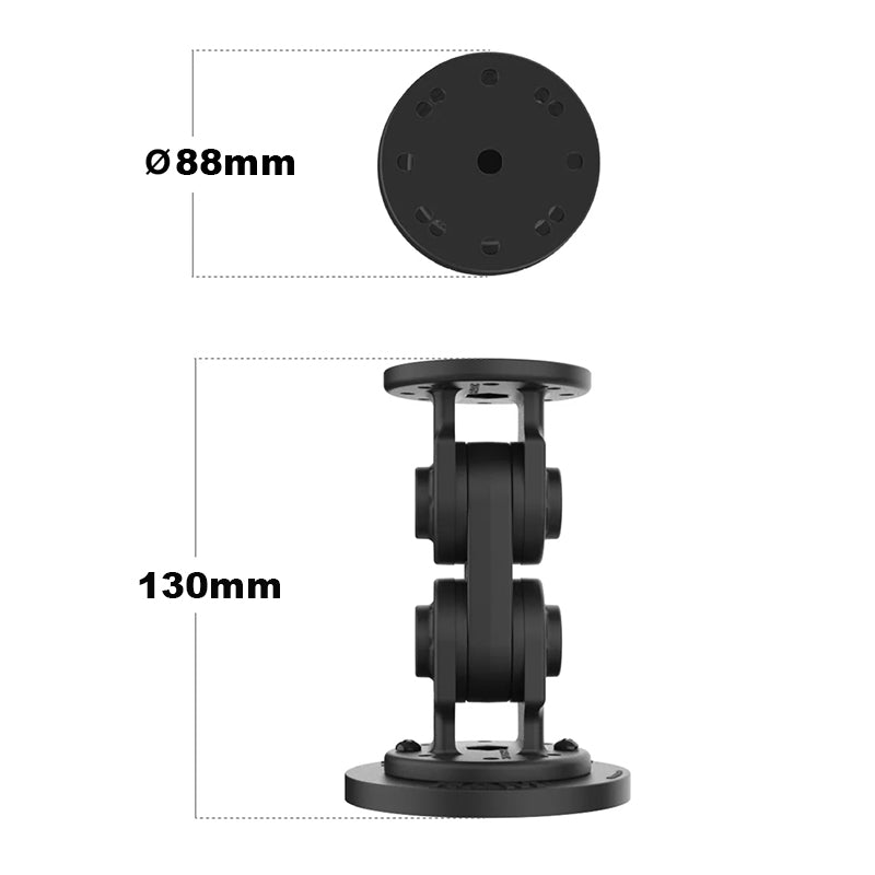 PROMOUNT - RAM Tough - Mag Dual Straight Pivot Magnetic AMPS Mount - RAP - 101 - PV4 - 2S - NK - MAG88U