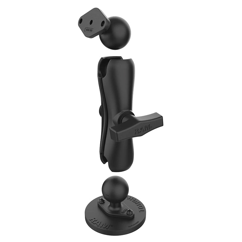 PROMOUNT - RAM Tough - Mag Heavy Duty Surface Mount Kit Diamond Plate 1.5" Ball - RAM - 138 - MAG88U