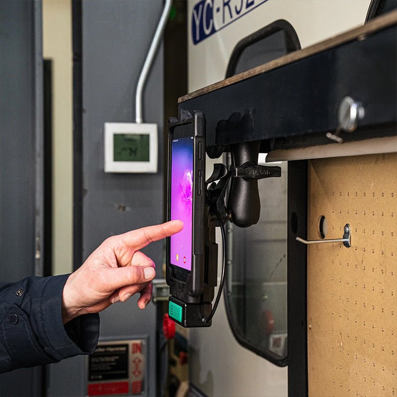 PROMOUNT - RAM Tough - Mag Heavy Duty Surface Mount Kit Diamond Plate 1.5" Ball - RAM - 138 - MAG88U