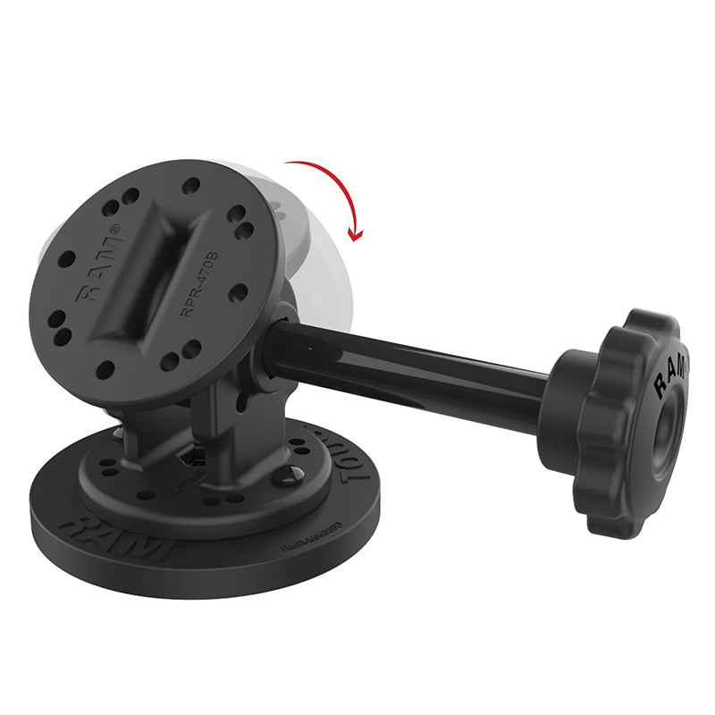 PROMOUNT - RAM Tough - Mag Single Pivot Magnetic AMPS Mount with Knob - RAP - 101 - PV4 - MAG88U
