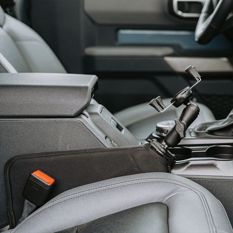 PROMOUNT - RAM Tough - Wedge Seat Mount with Diamond Plate Base 1" Ball - RAM - B - 407U