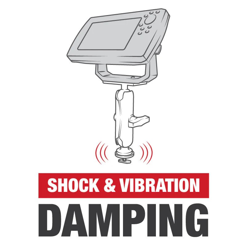 PROMOUNT-RAM Track Ball Mount Kit for Humminbird Helix 7 Series 1.5" Ball-RAM-202-24-354-TRA1U