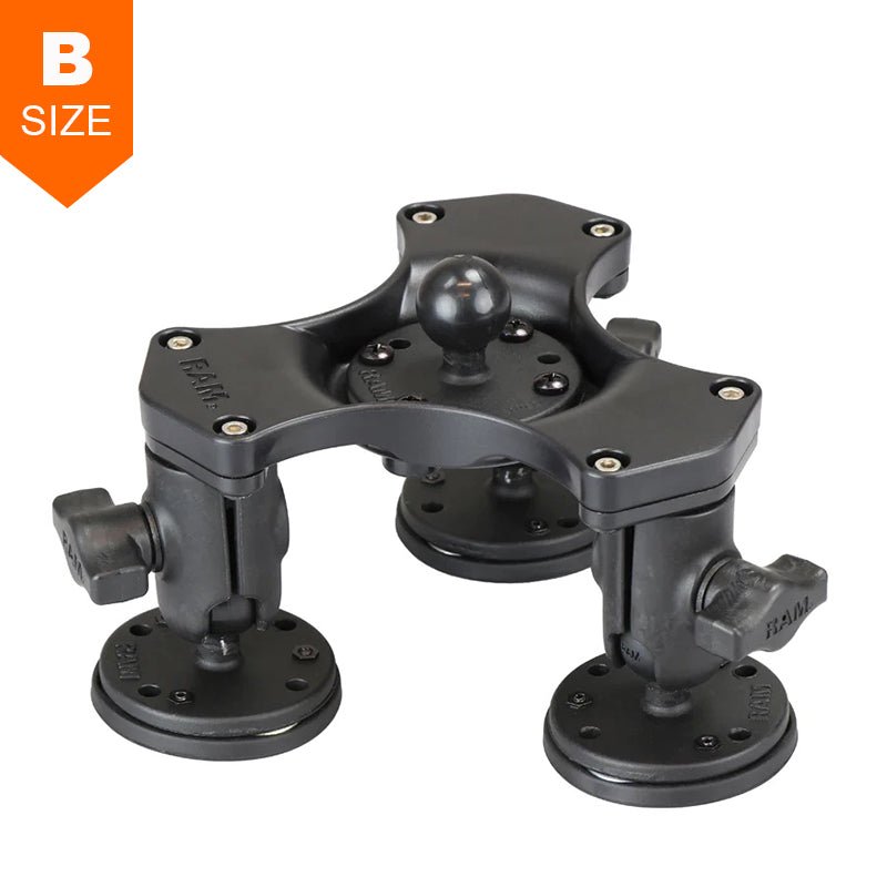 PROMOUNT - RAM Triple Ball and Socket Magnetic Base 1" Ball - RAP - B - 365 - 1 - 339U