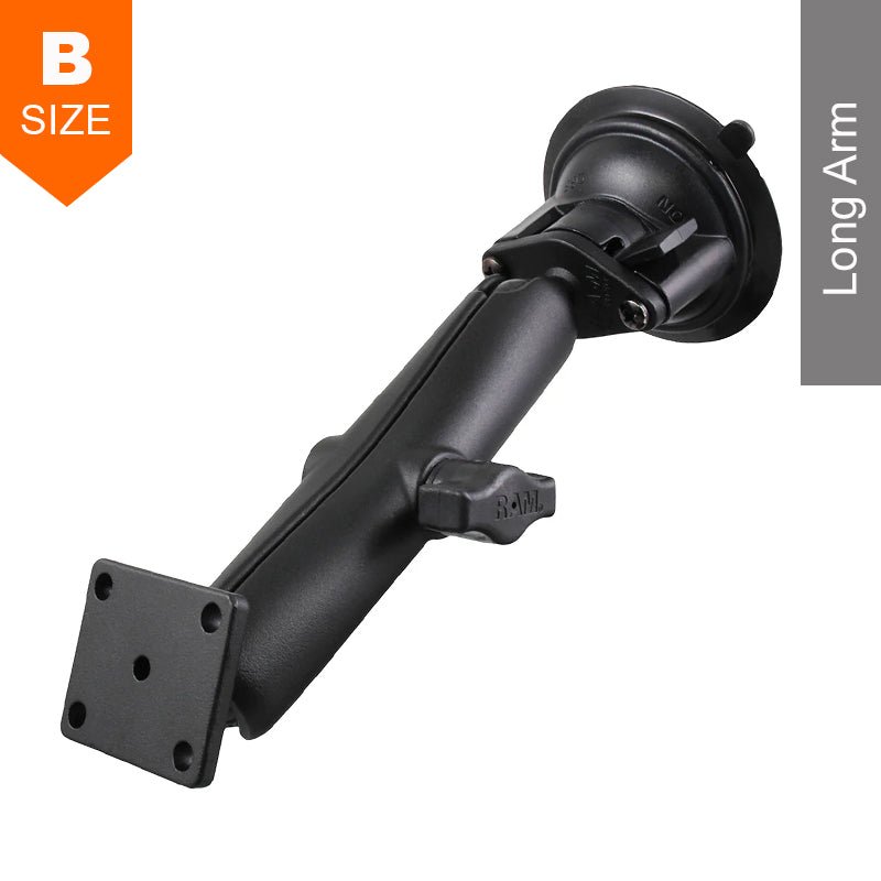 PROMOUNT - RAM Twist - Lock Suction Cup AMPS Plate Mount Kit 1" Ball - RAM - B - 166 - C - 347U