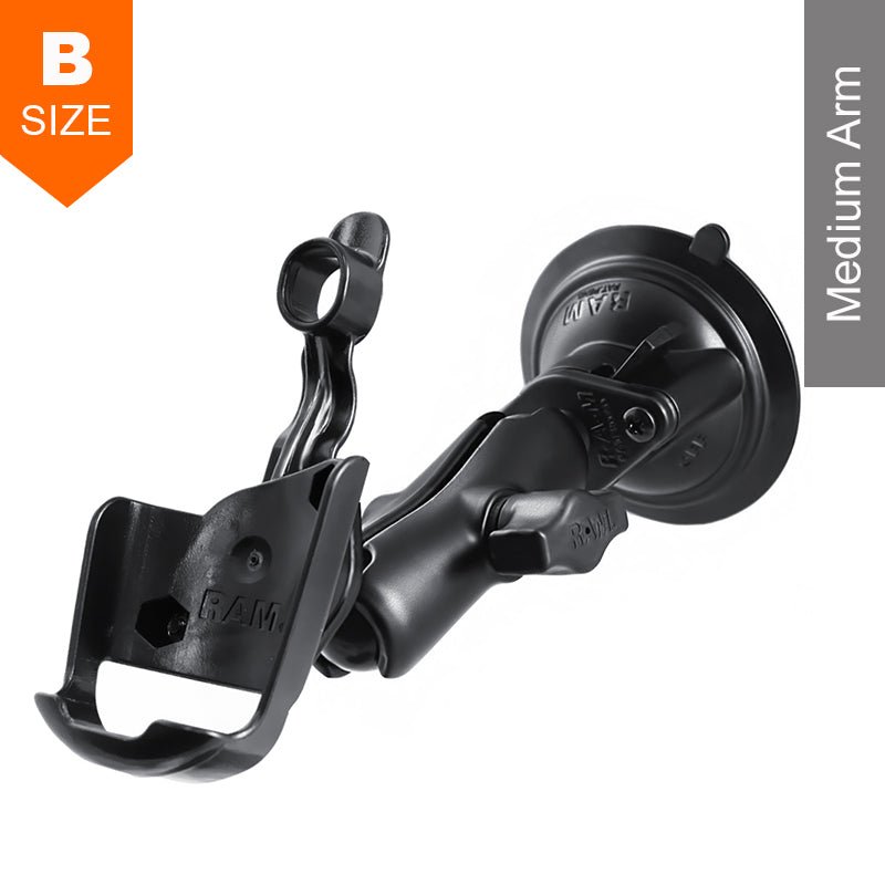 PROMOUNT - RAM Twist - Lock Suction Cup Garmin Astro 220 GPSMAP 60 Mount Kit 1" Ball - RAM - B - 166 - GA12U