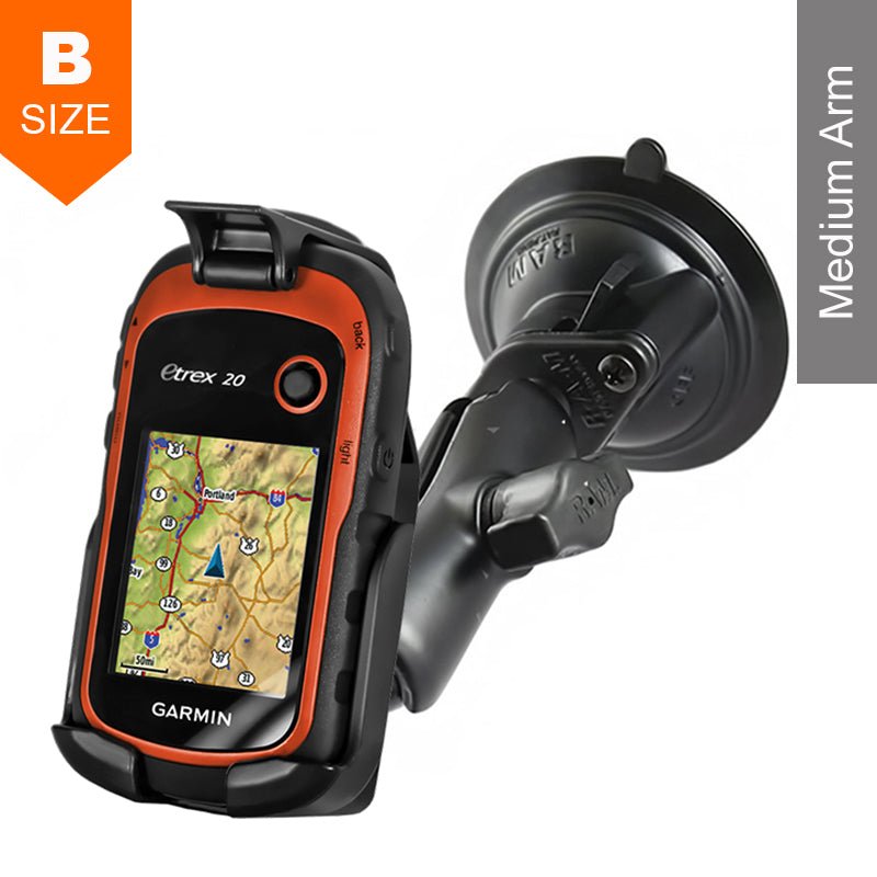 PROMOUNT - RAM Twist - Lock Suction Cup Garmin eTrex Kit 1" Ball - RAM - B - 166 - GA48U