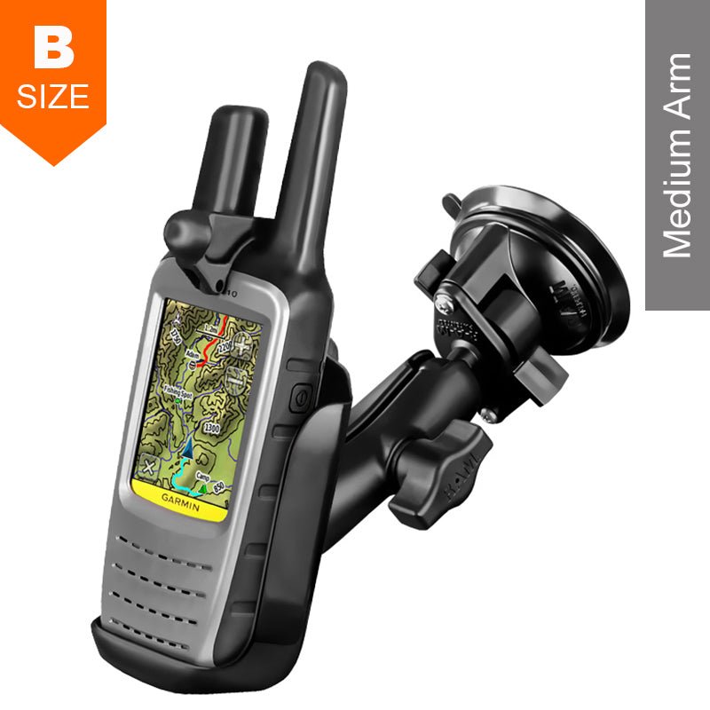 PROMOUNT - RAM Twist - Lock Suction Cup Garmin Rino 610 650 655t Kit 1" Ball - RAM - B - 166 - GA47U