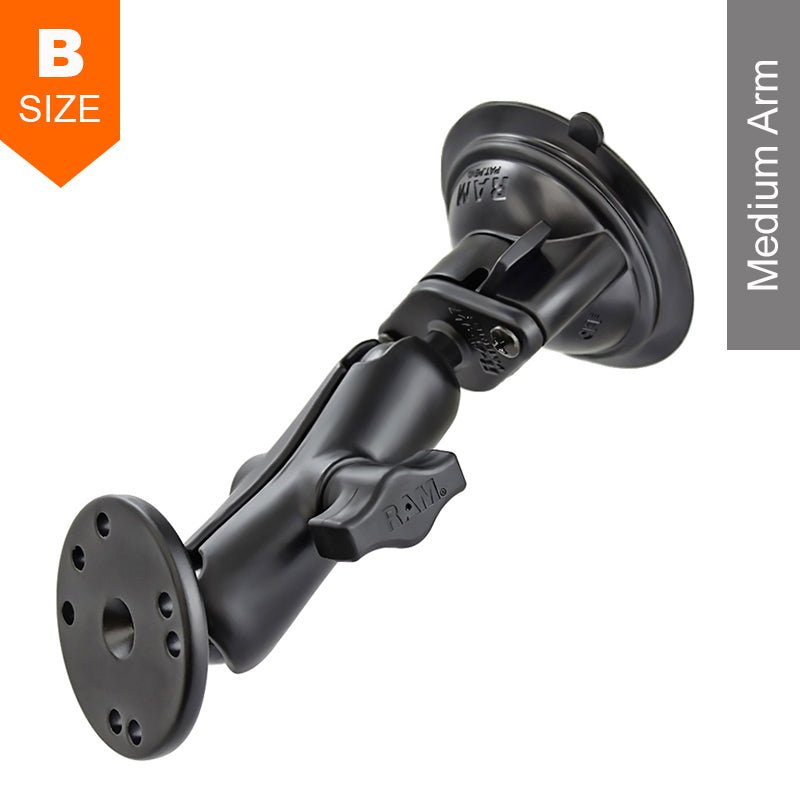 PROMOUNT - RAM Twist - Lock Suction Cup Kit 1" Ball - RAM - B - 166 - 202U