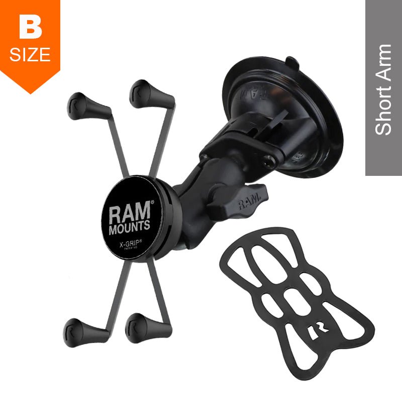 PROMOUNT - RAM Twist - Lock Suction Cup Large X - Grip Phone Mount Kit 1" Ball - RAM - B - 166 - A - UN10