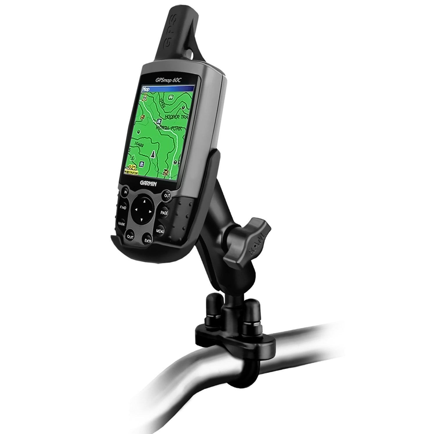 PROMOUNT - RAM U - Bolt Handlebar Garmin Astro 220 GPSMAP 60 Mount Kit 1" Ball - RAM - B - 149Z - GA12U