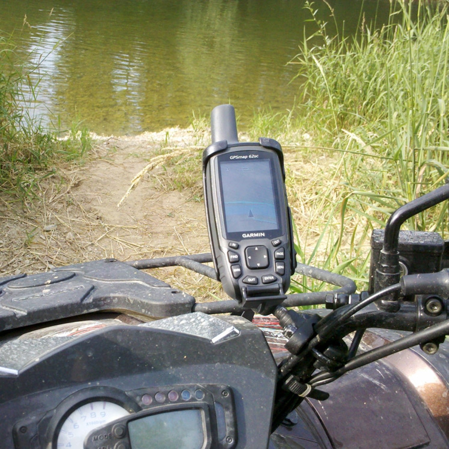 PROMOUNT - RAM U - Bolt Handlebar Garmin Astro 320 GPSMAP 62 & 64 Kit 1" Ball - RAM - B - 149Z - GA41U