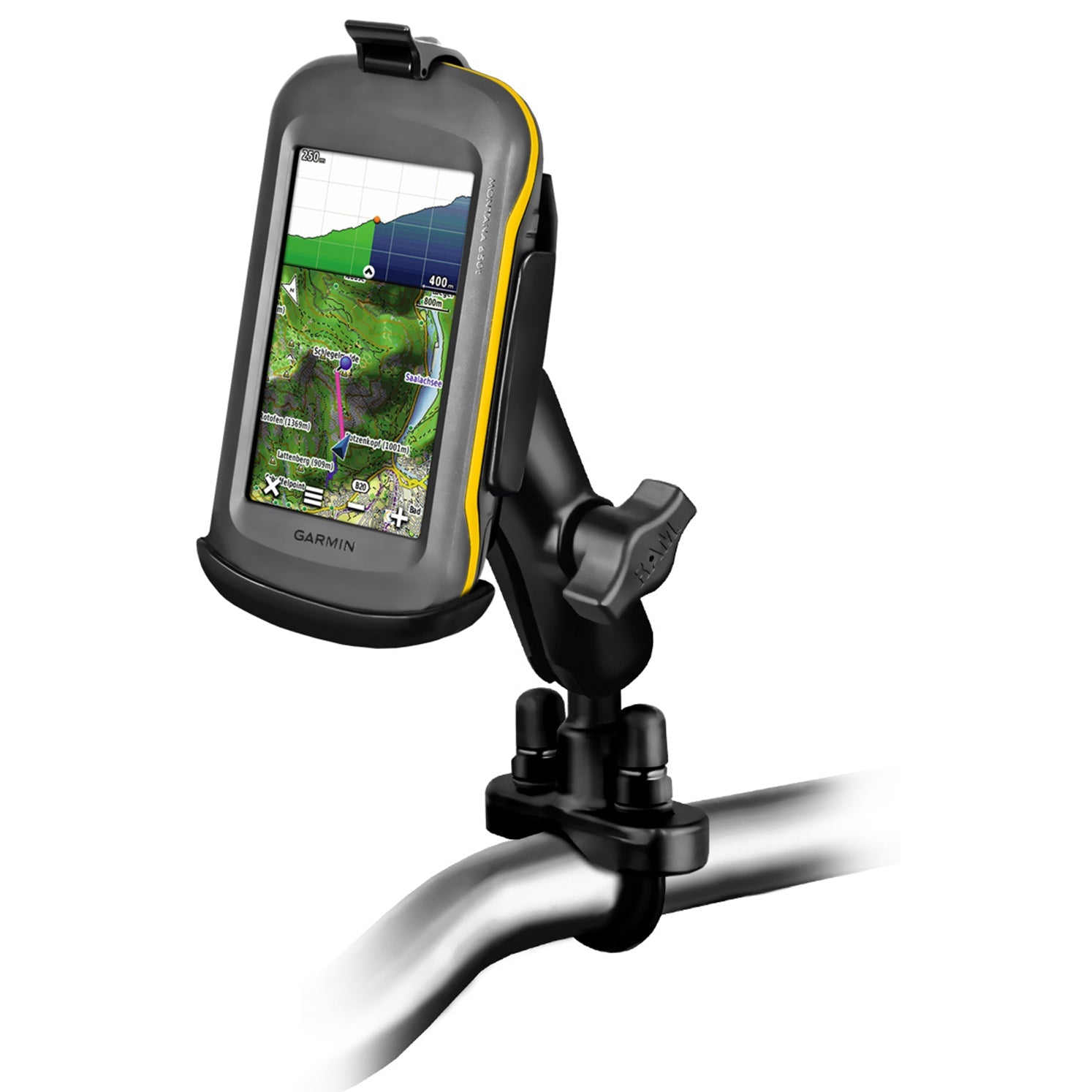 PROMOUNT - RAM U - Bolt Handlebar Garmin Montana 6xx Mount Kit 1" Ball - RAM - B - 149Z - GA46U