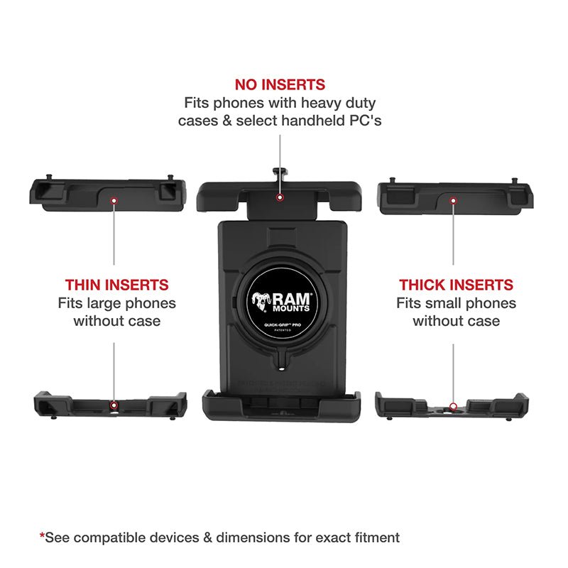 PROMOUNT - RAM U - Bolt Handlebar Quick Grip Pro XL Phone Kit 1" Ball - RAM-B-149Z-PD7U