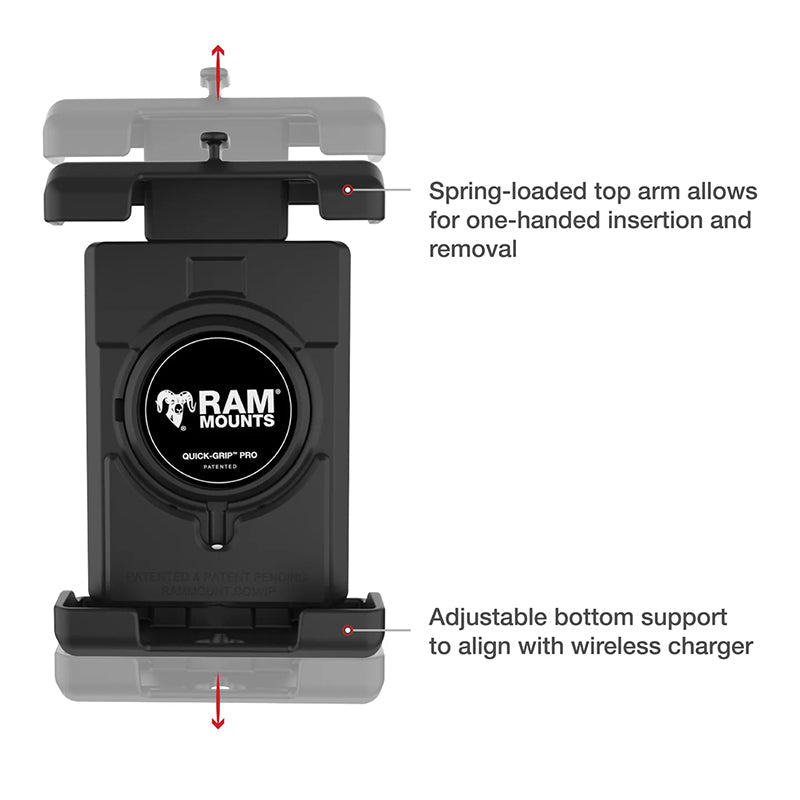 PROMOUNT - RAM U - Bolt Handlebar Quick Grip Pro XL Phone Kit 1" Ball - RAM-B-149Z-PD7U