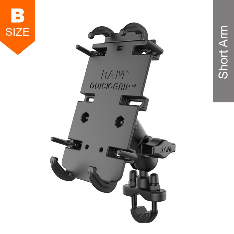 PROMOUNT - RAM U - Bolt Handlebar Rail Quick Grip XL Phone Kit 1" Ball - RAM - B - 149Z - A - PD4