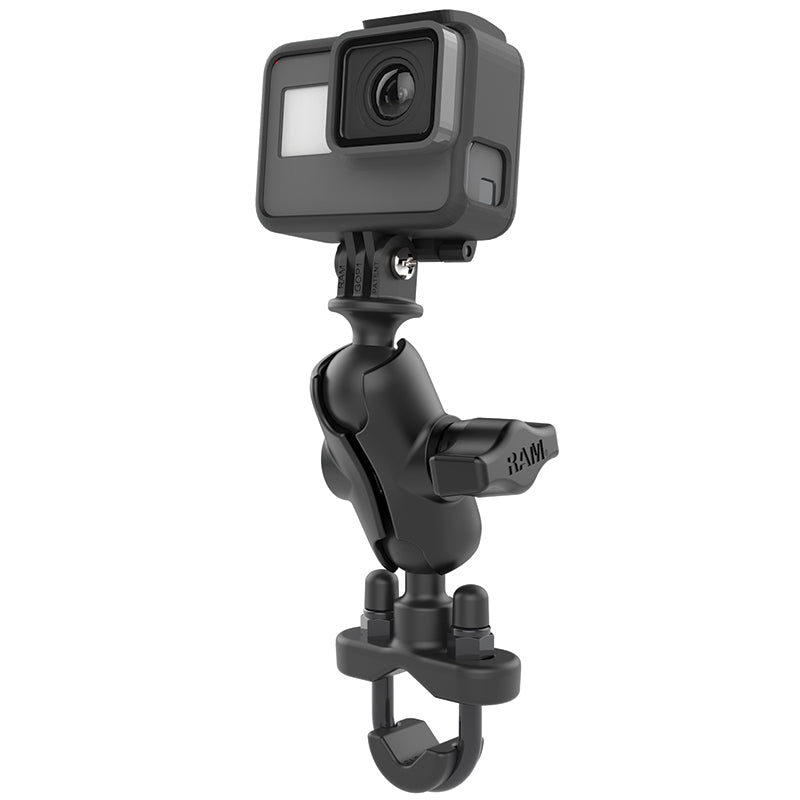 PROMOUNT - RAM U - Bolt Handlebar Short Arm GoPro Action Camera Mount Kit 1" Ball - RAM - B - 149Z - GOP1U
