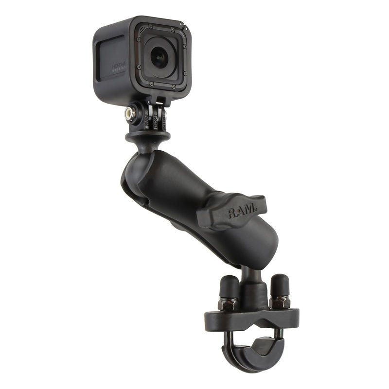 PROMOUNT - RAM U - Bolt Handlebar Short Arm GoPro Action Camera Mount Kit 1" Ball - RAM - B - 149Z - GOP1U